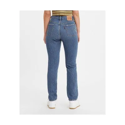 New - Levi's Women's 501 High Rise Straight Leg Tailored Fit Full Straight-Leg Jeans