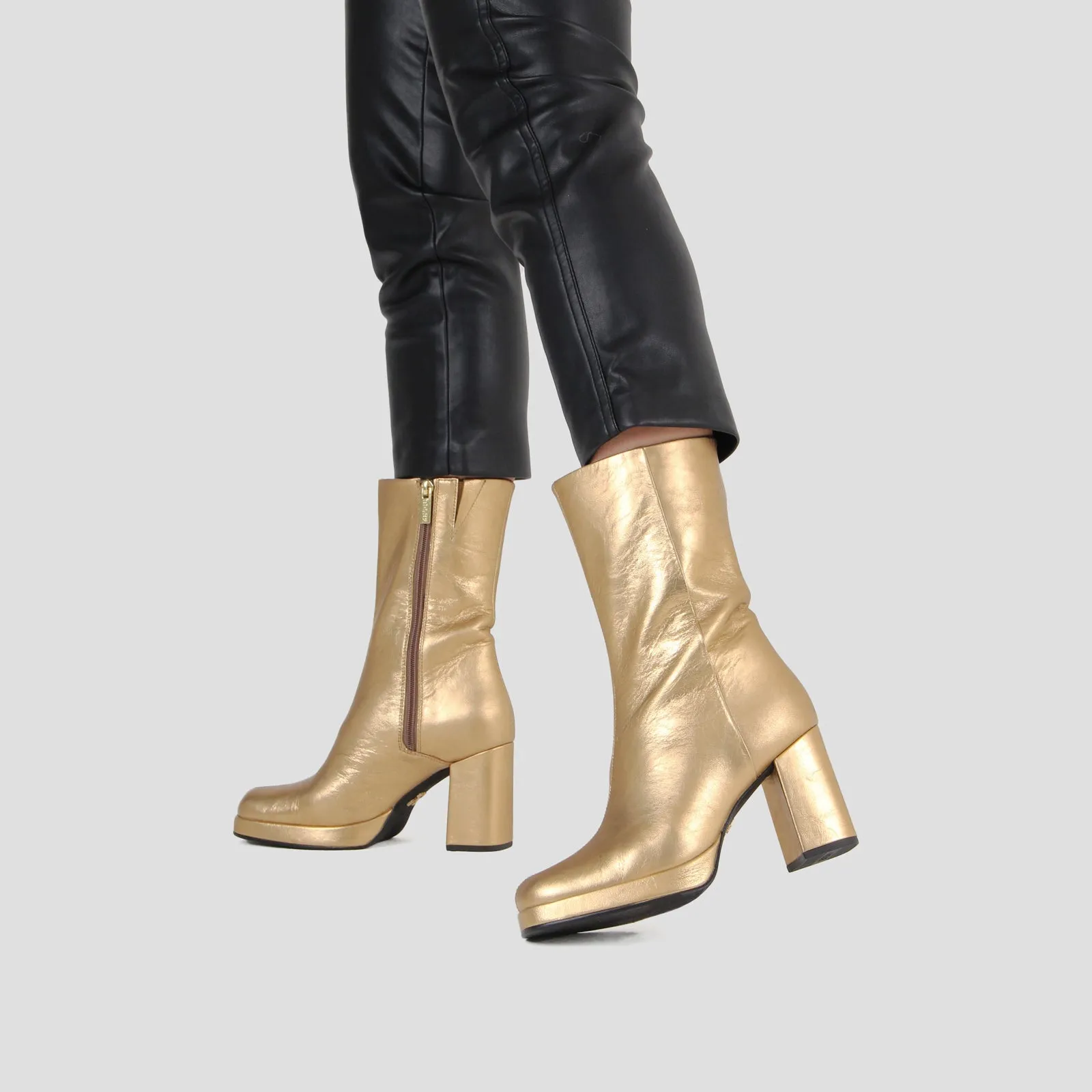 New Melanie Gold Ankle Boots