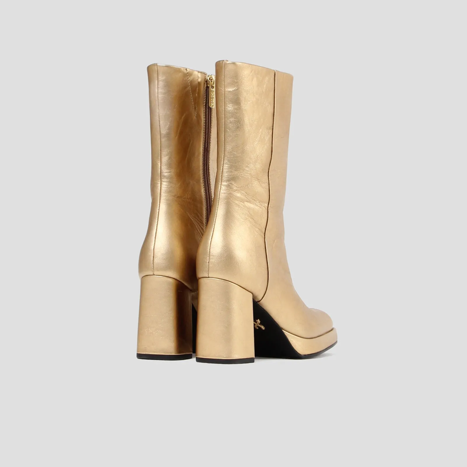 New Melanie Gold Ankle Boots