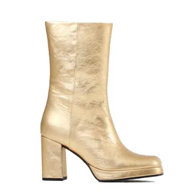 New Melanie Gold Ankle Boots