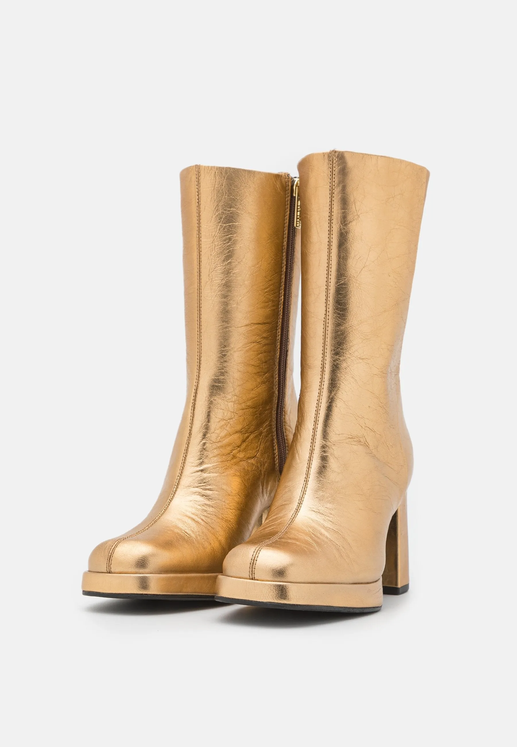 New Melanie Gold Ankle Boots