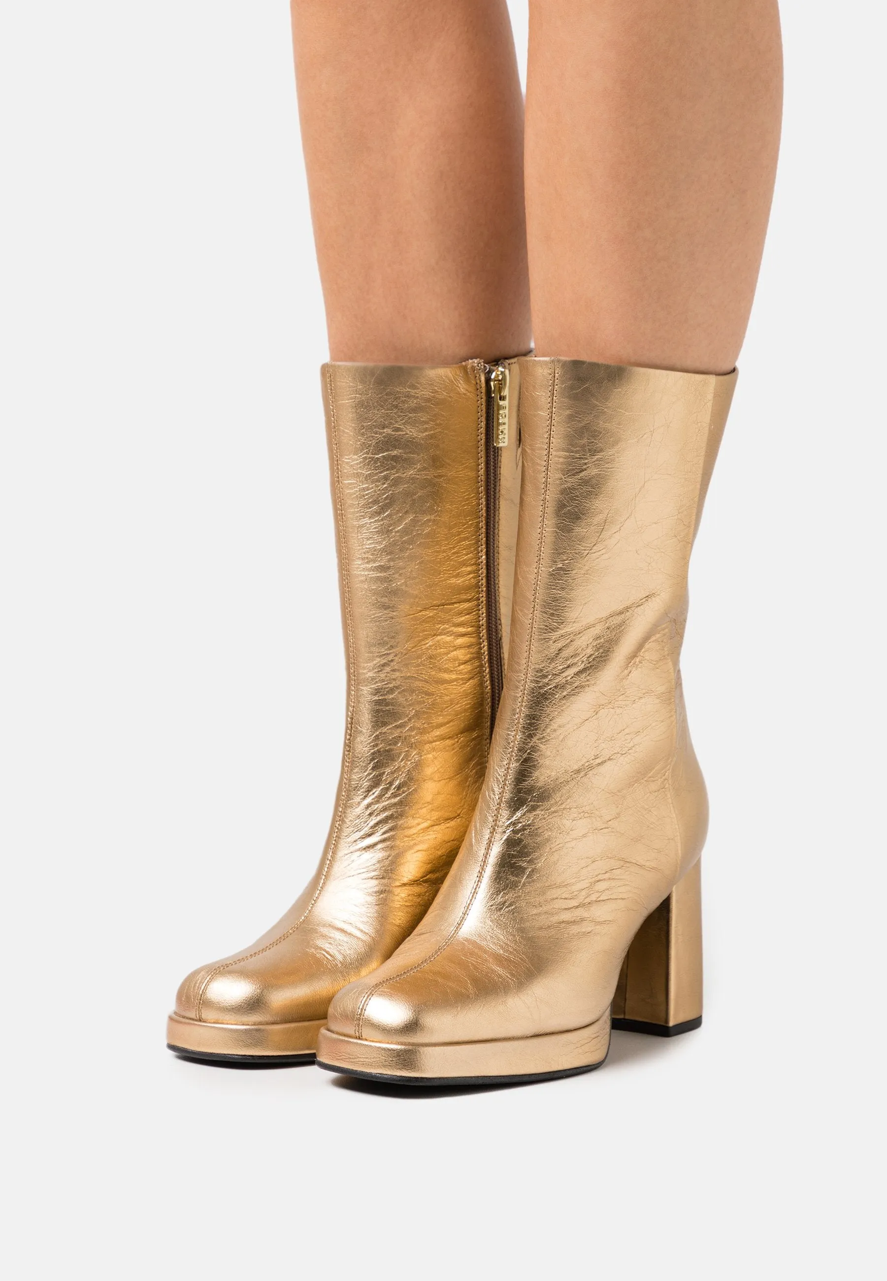 New Melanie Gold Ankle Boots