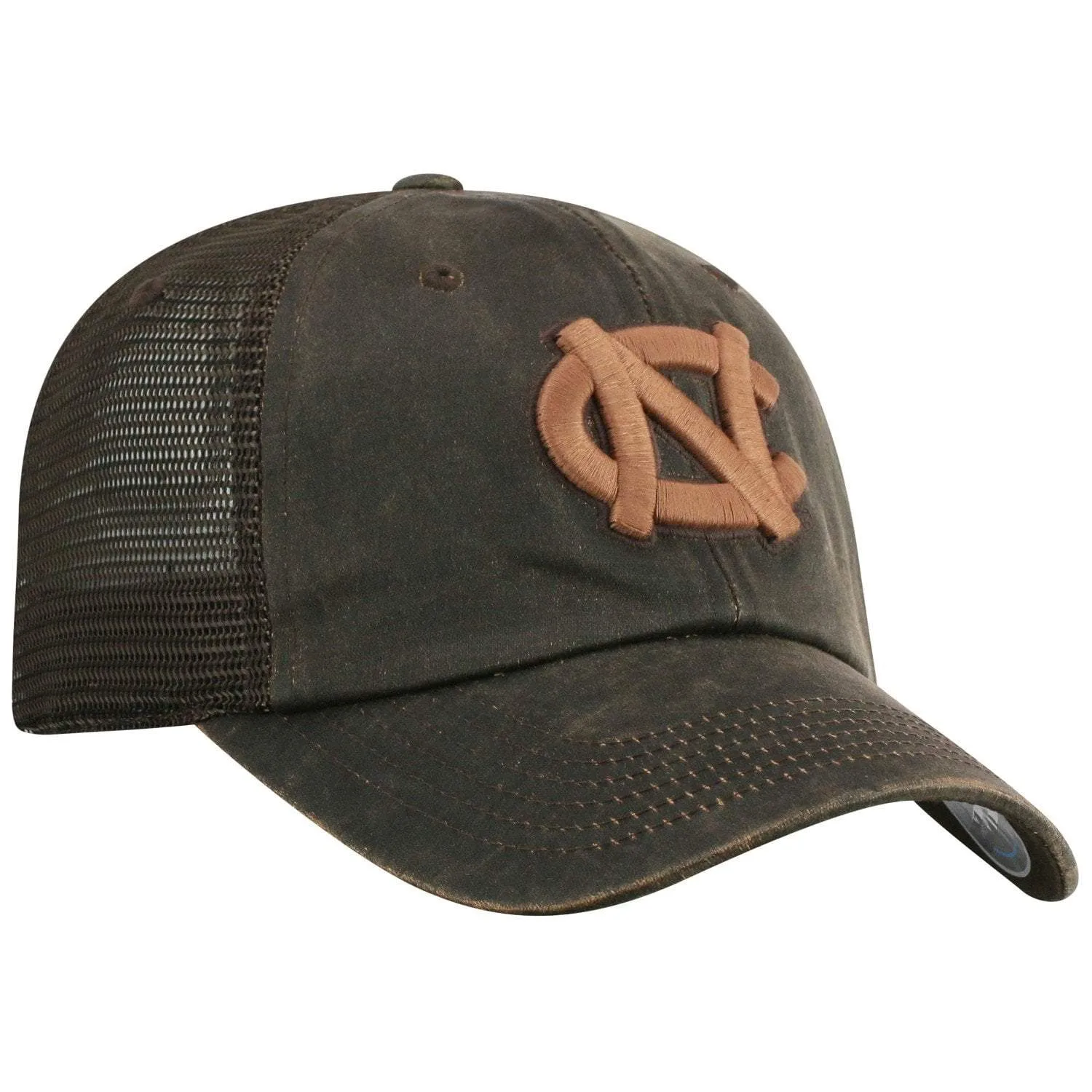 North Carolina Tar Heels TOW Brown "Chestnut" Style Mesh Adj. Relax Hat Cap