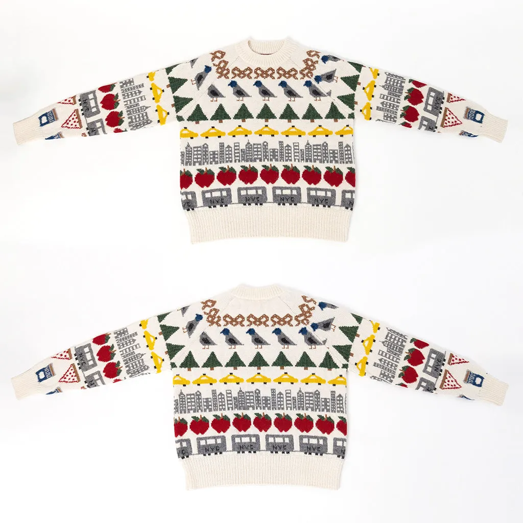 NYC Holiday 100% Alpaca Sweater - Crewneck