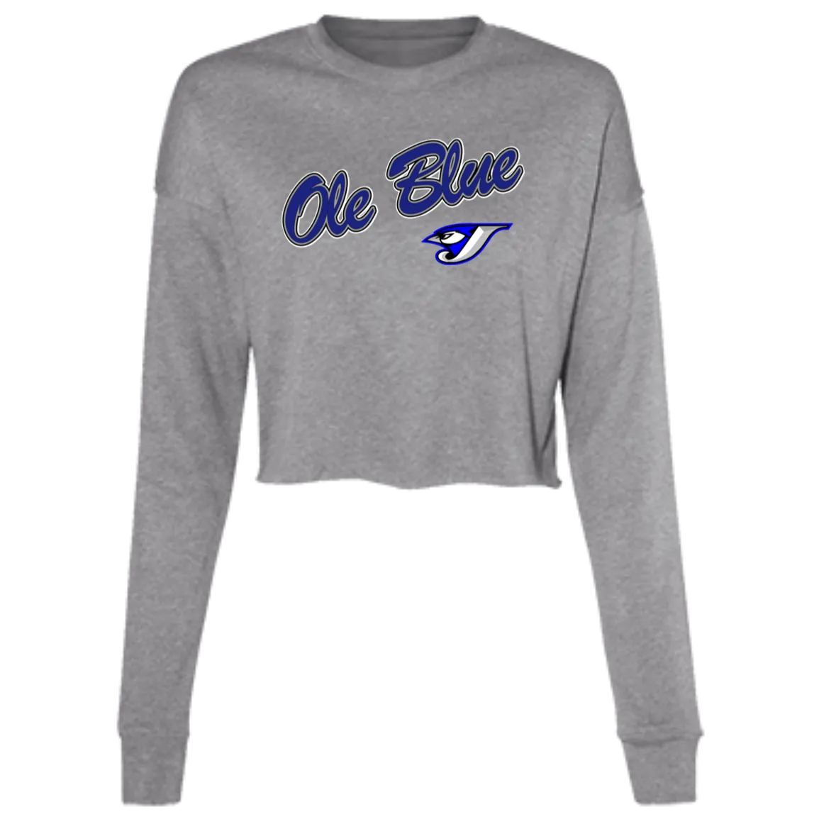 Ole Blue B7503 Ladies' Cropped Fleece Crew