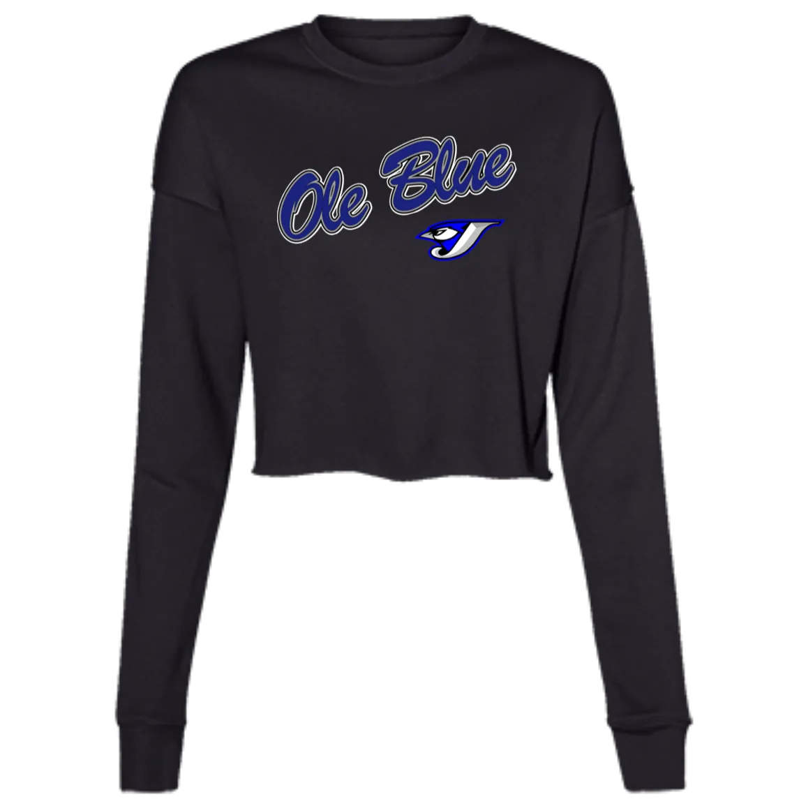 Ole Blue B7503 Ladies' Cropped Fleece Crew