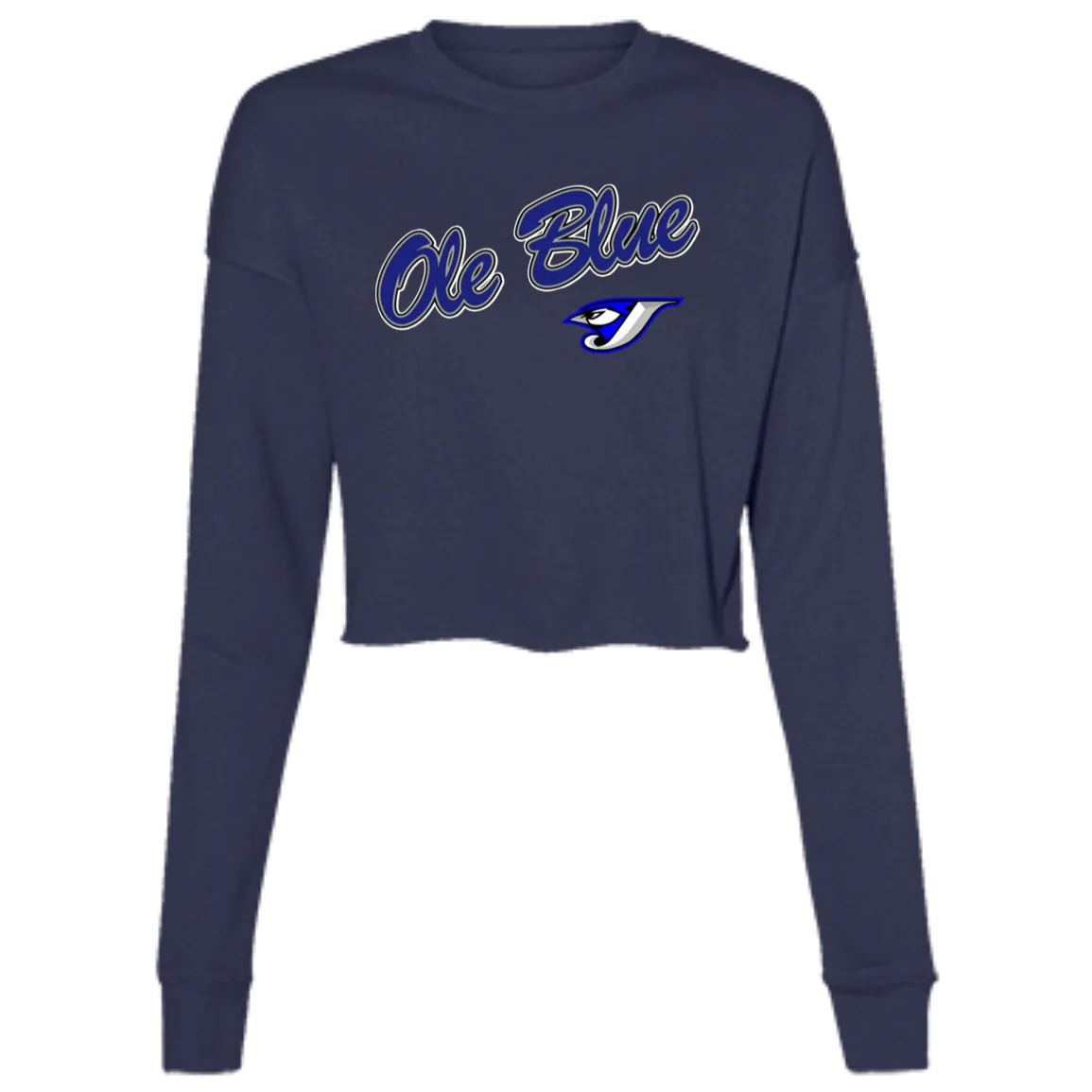 Ole Blue B7503 Ladies' Cropped Fleece Crew