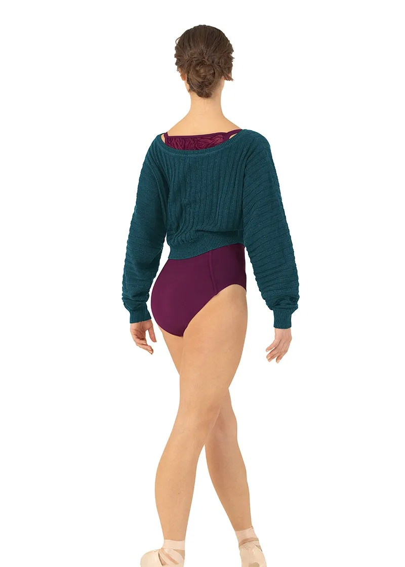 ON SALE Sahara Crop Sweater (Deep Teal)