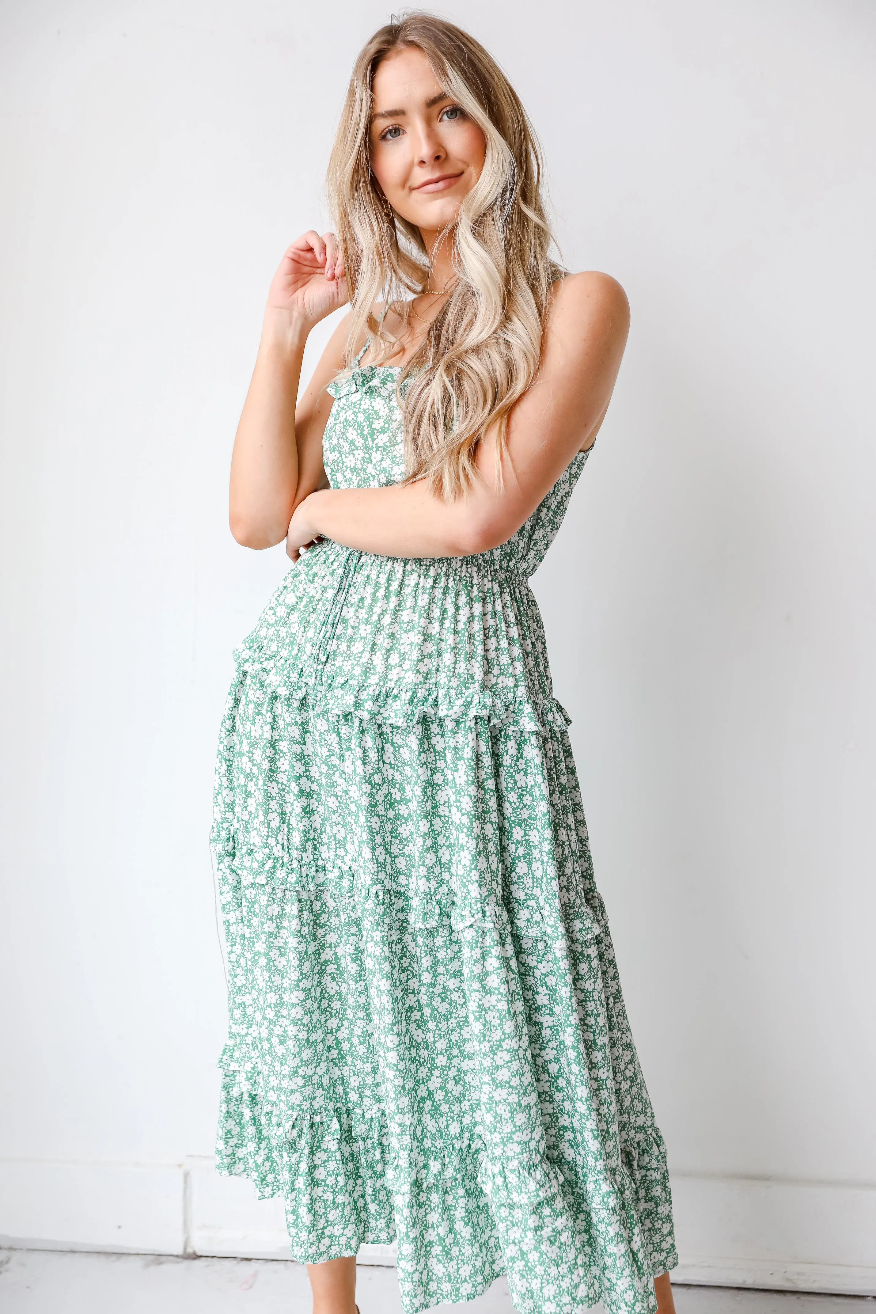 Perfect Pick Tiered Floral Maxi Dress