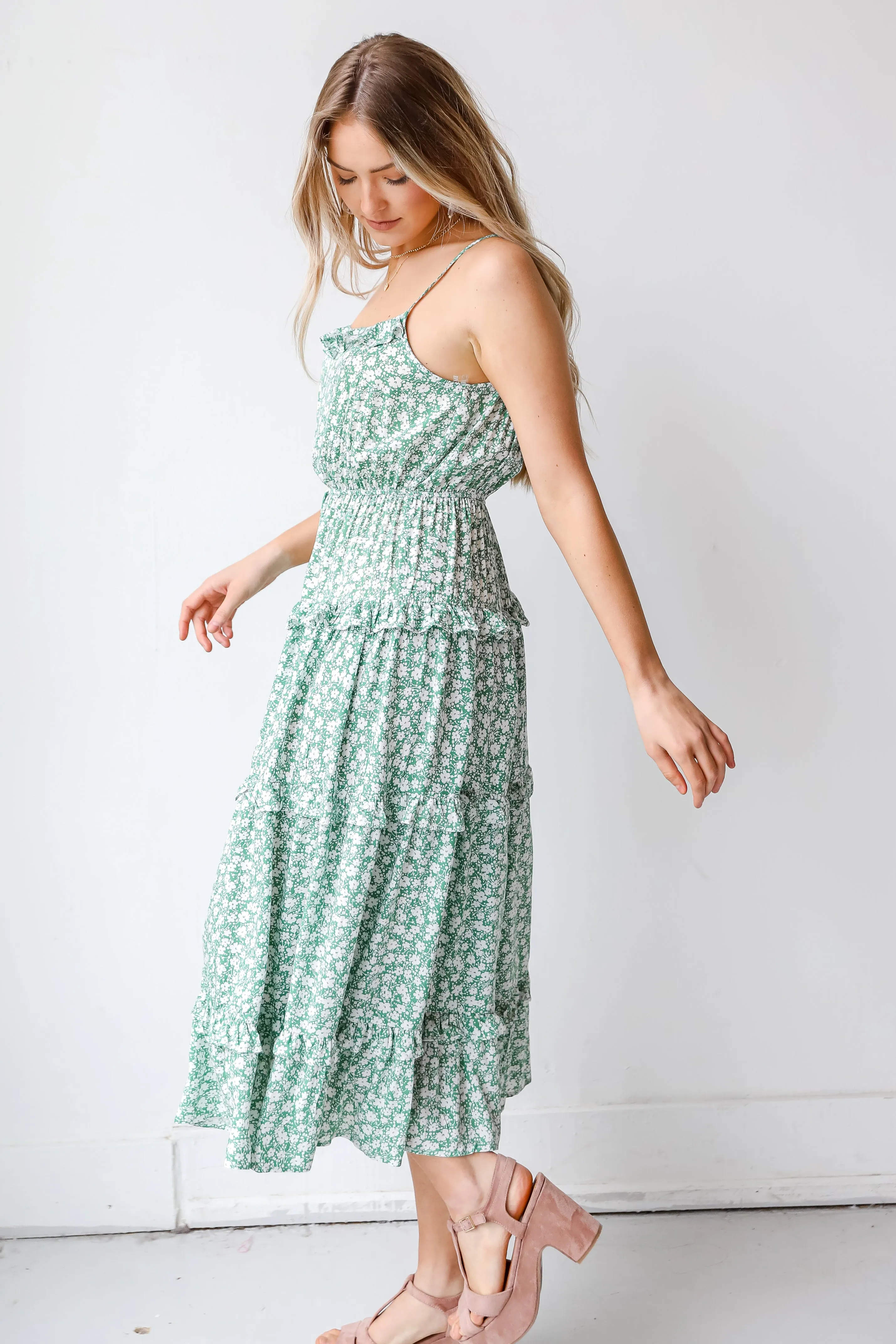 Perfect Pick Tiered Floral Maxi Dress