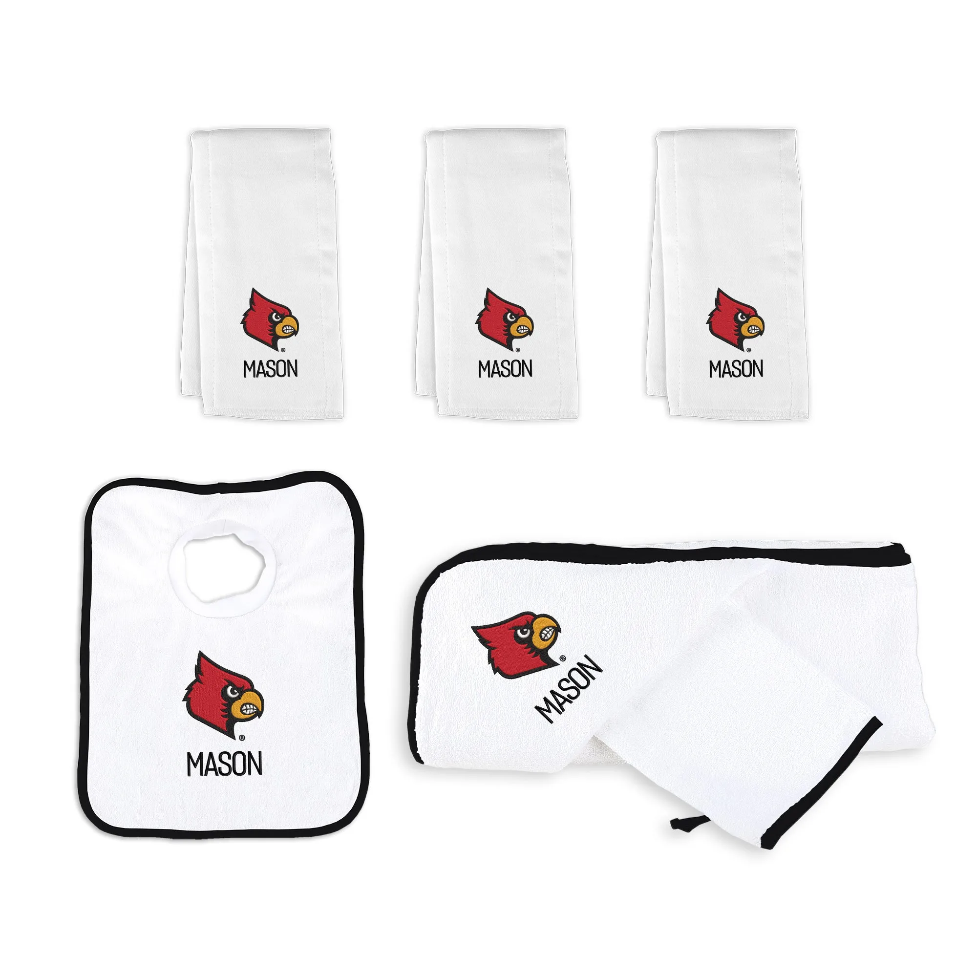 Personalized Louisville Cardinals Medium Basket - 6 Items