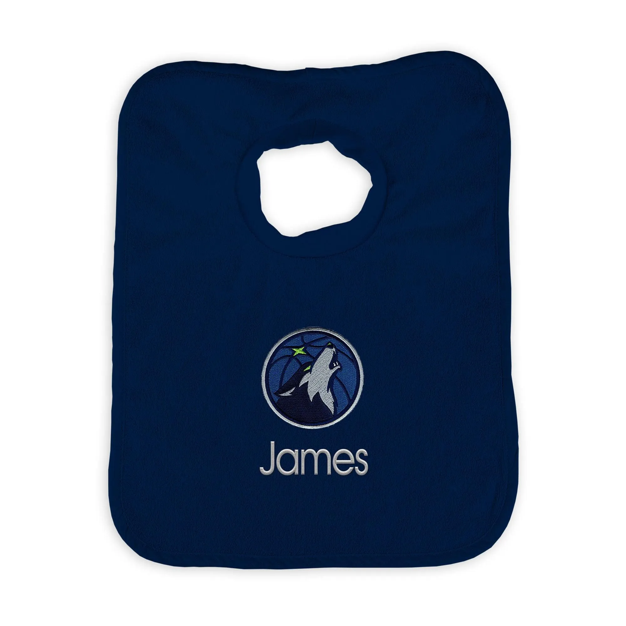 Personalized Minnesota Timberwolves Pullover Bib