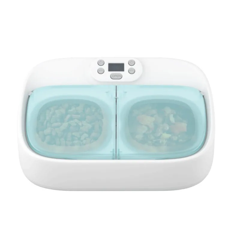 Petoneer Two Meals Wet & Dry Pet Feeder With Ice Packs