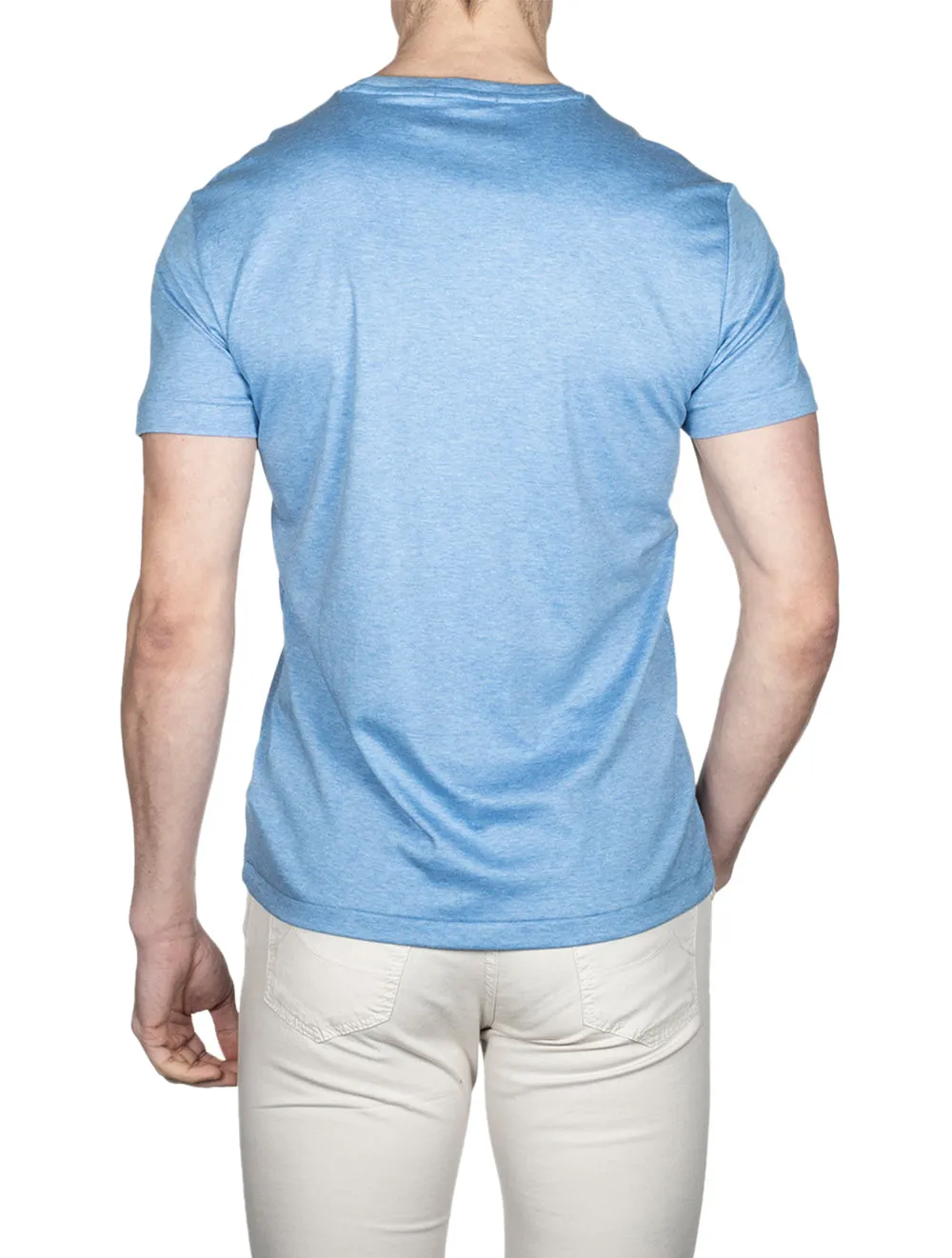 Pima Polo T-Shirt Soft Royal Heather