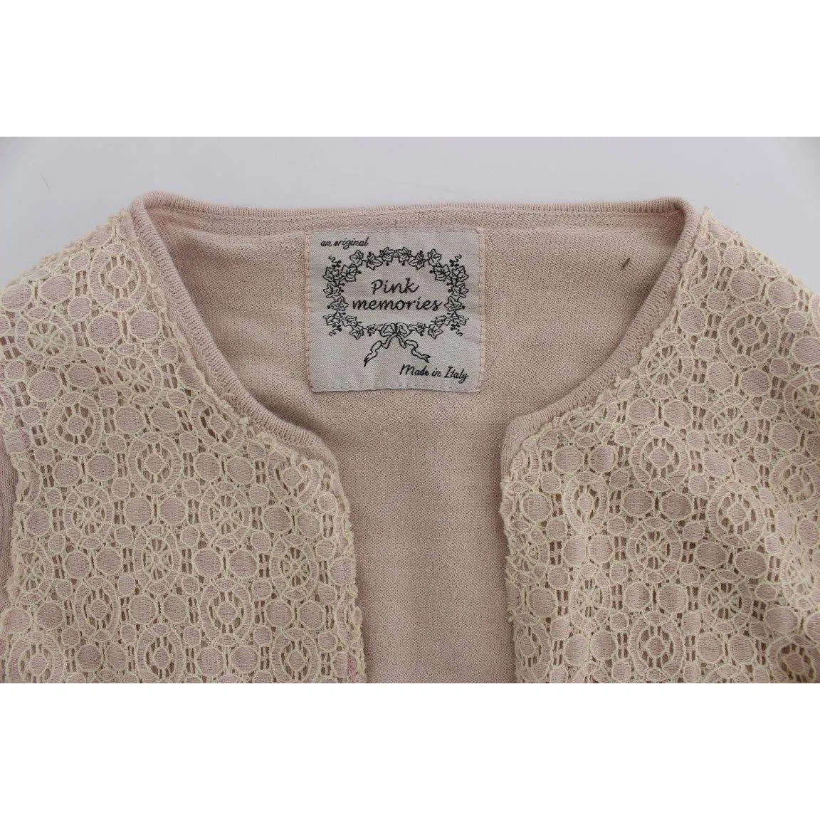 PINK MEMORIES Elegant Pink Wrap Sweater Cotton Knit