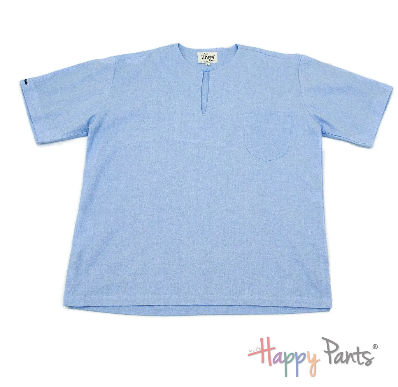 Powder Blue Men’s Resort Cotton Shirt