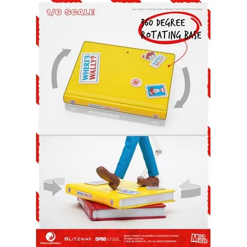 (PREORDER) 1:6 Where's Wally? - Wally Figure with Book Diorama Megahero Series Blitzway