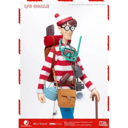 (PREORDER) 1:6 Where's Wally? - Wally Figure with Book Diorama Megahero Series Blitzway