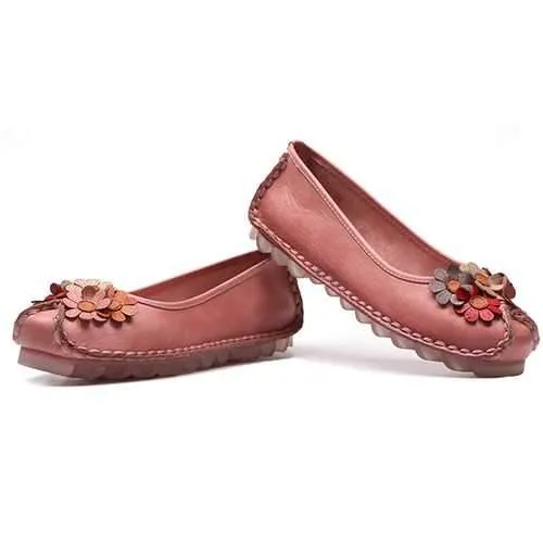 Retro Handmade Flat Loafers