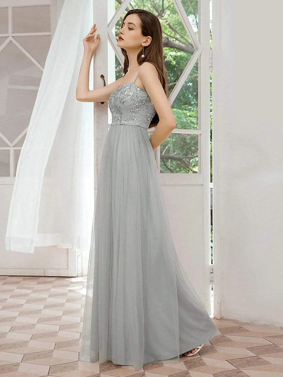 Romantic Sweetheart Neckline Bridesmaid Dresses with Spaghetti Straps