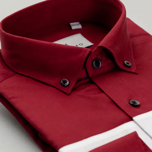 Rose Red Cotton Shirt