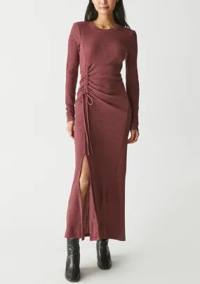 Ruched Tie Maxi Dress