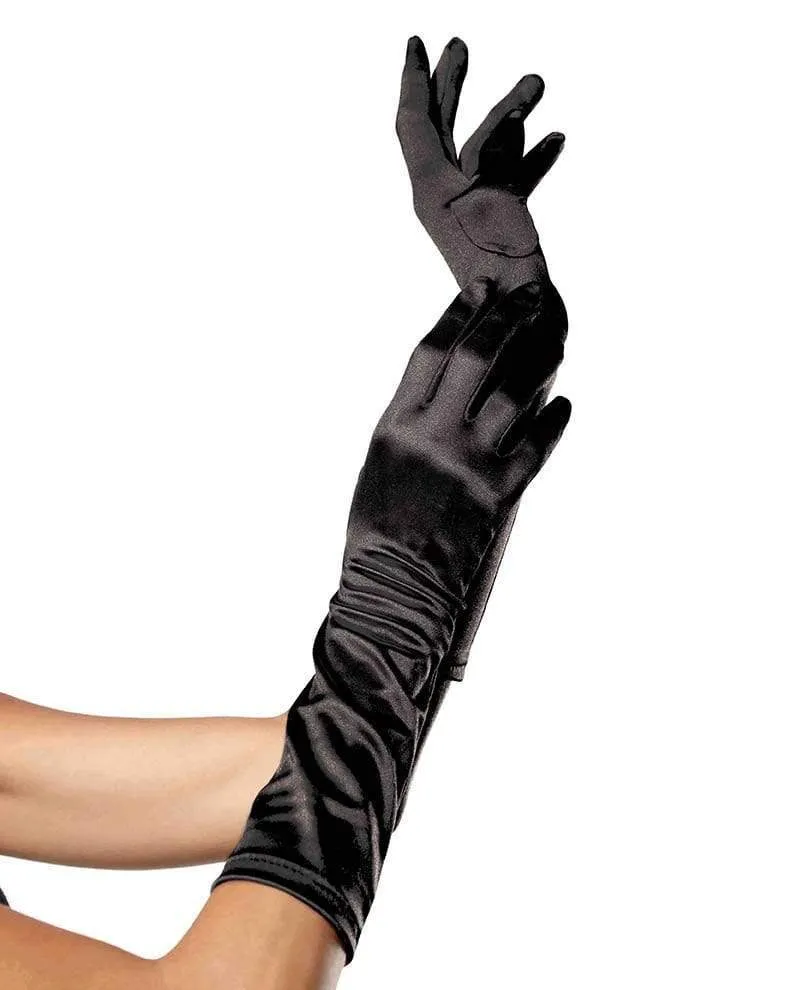 Satin Elbow-Length Gloves