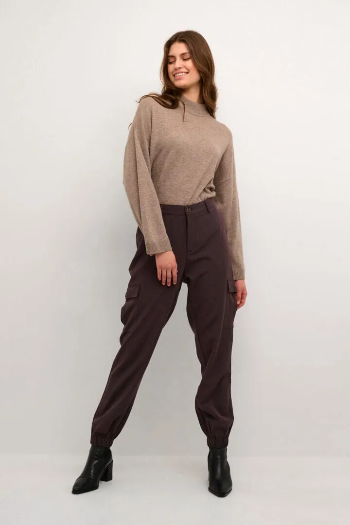 SIDE POCKET BROWN JOGGER PANT