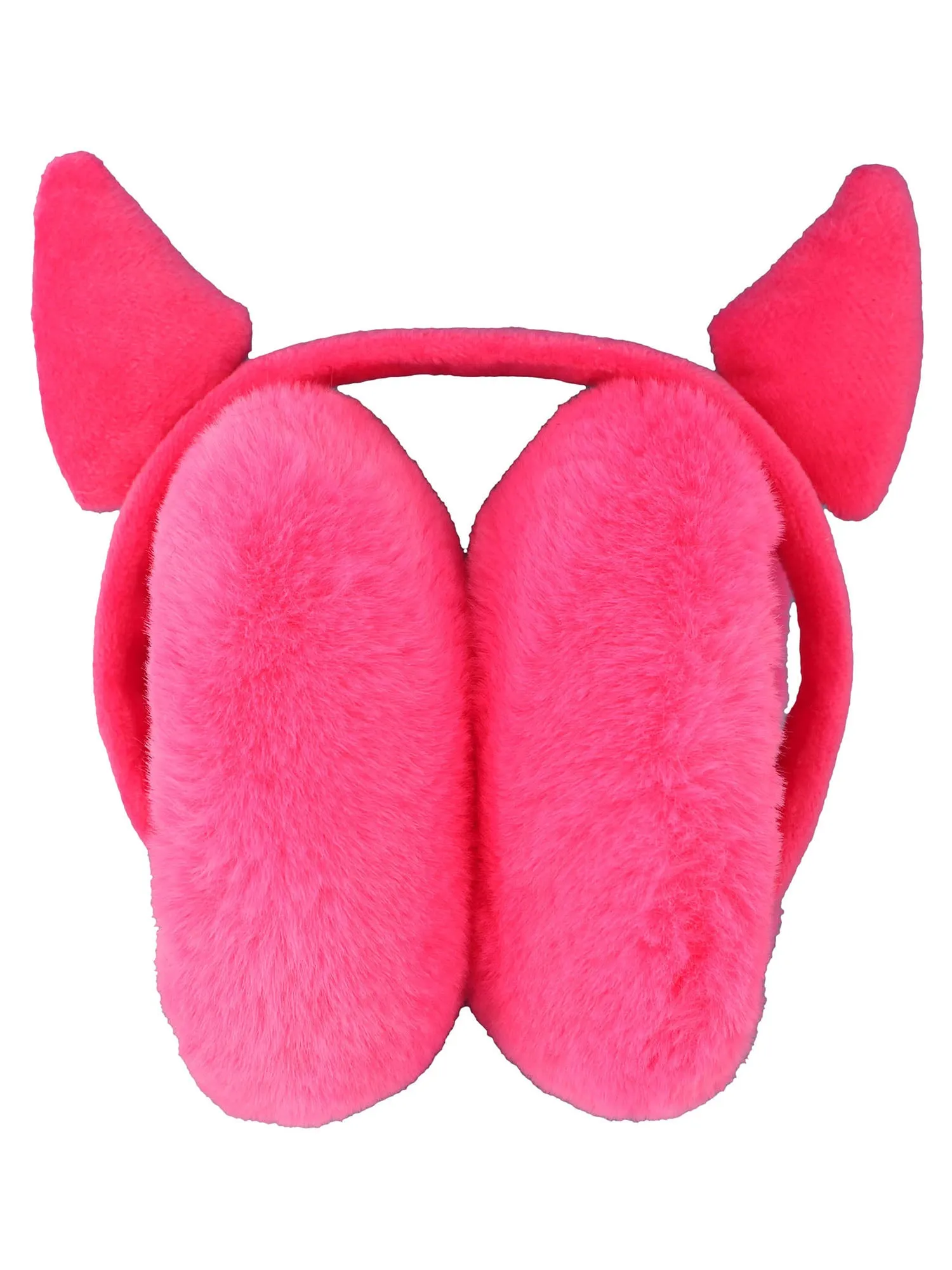 Simplicity Kids Devil Horns Earmuffs Cute Plush Winter Ear Warmers