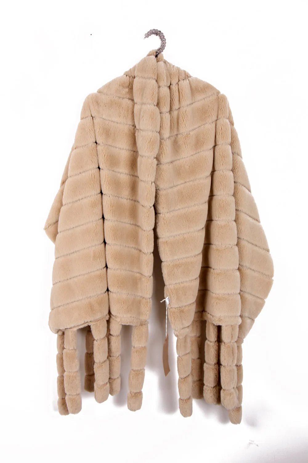 Soft Faux Fur Shawl Poncho