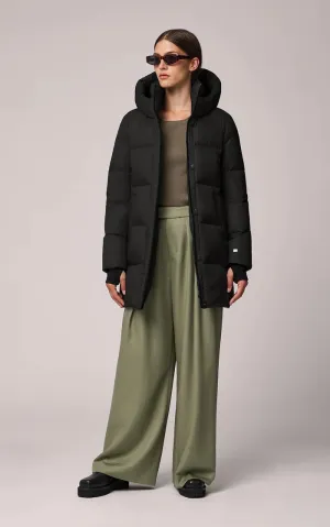 SOIA&KYO NATALI - Sustainable Straight-Fit Down Coat With Hood