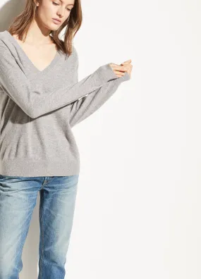 Steel Cashmere Weekend V Neck Sweater