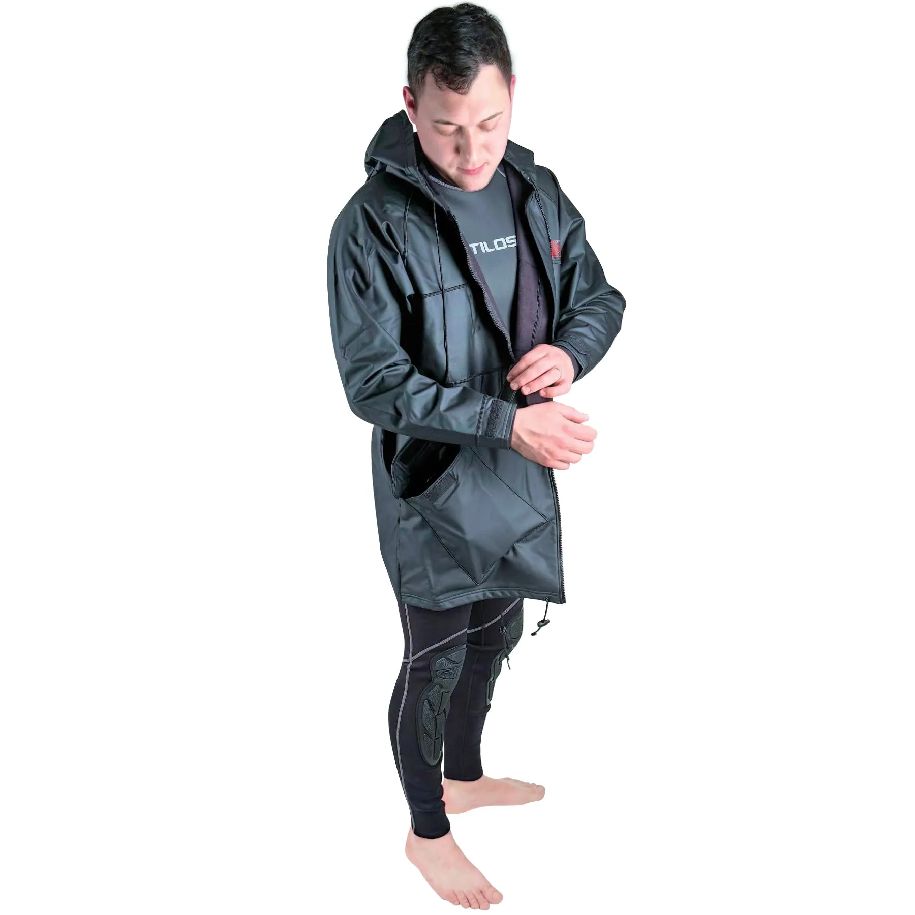 Tarpaulin Hooded Boat Jacket