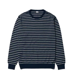 The Cashmere Edward - Navy/Cream