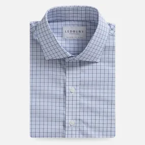 The Light Blue Winhall Poplin Check Dress Shirt