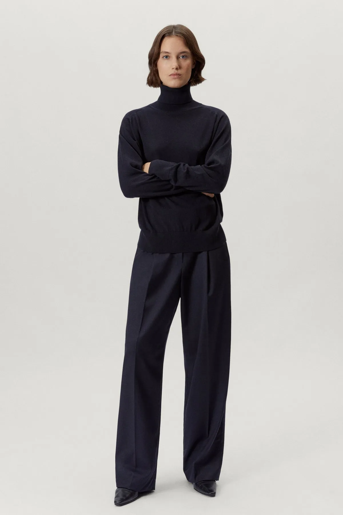 The Wool Tailored Pants with Pinces