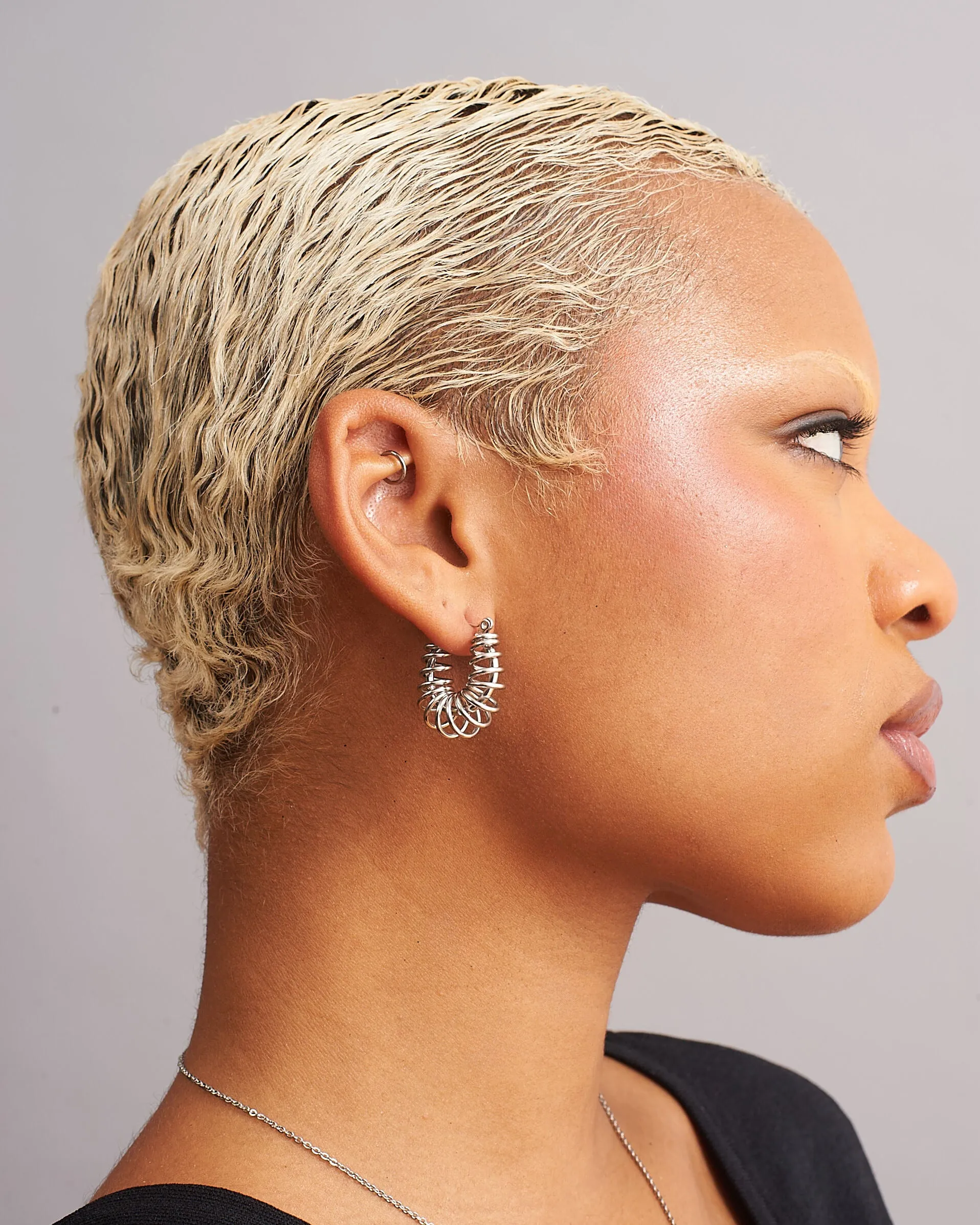 U-Shape Wire Steel Earrings