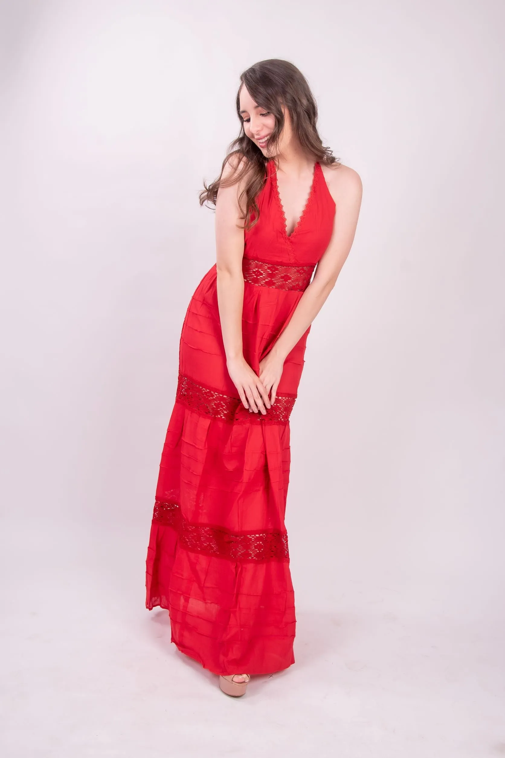 Valentina Halter Maxi Dress