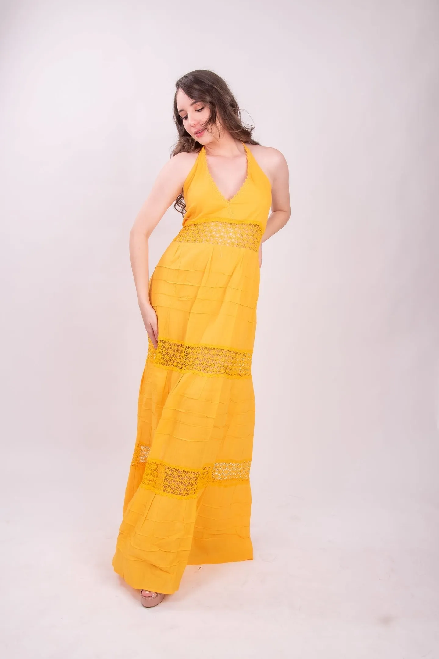 Valentina Halter Maxi Dress