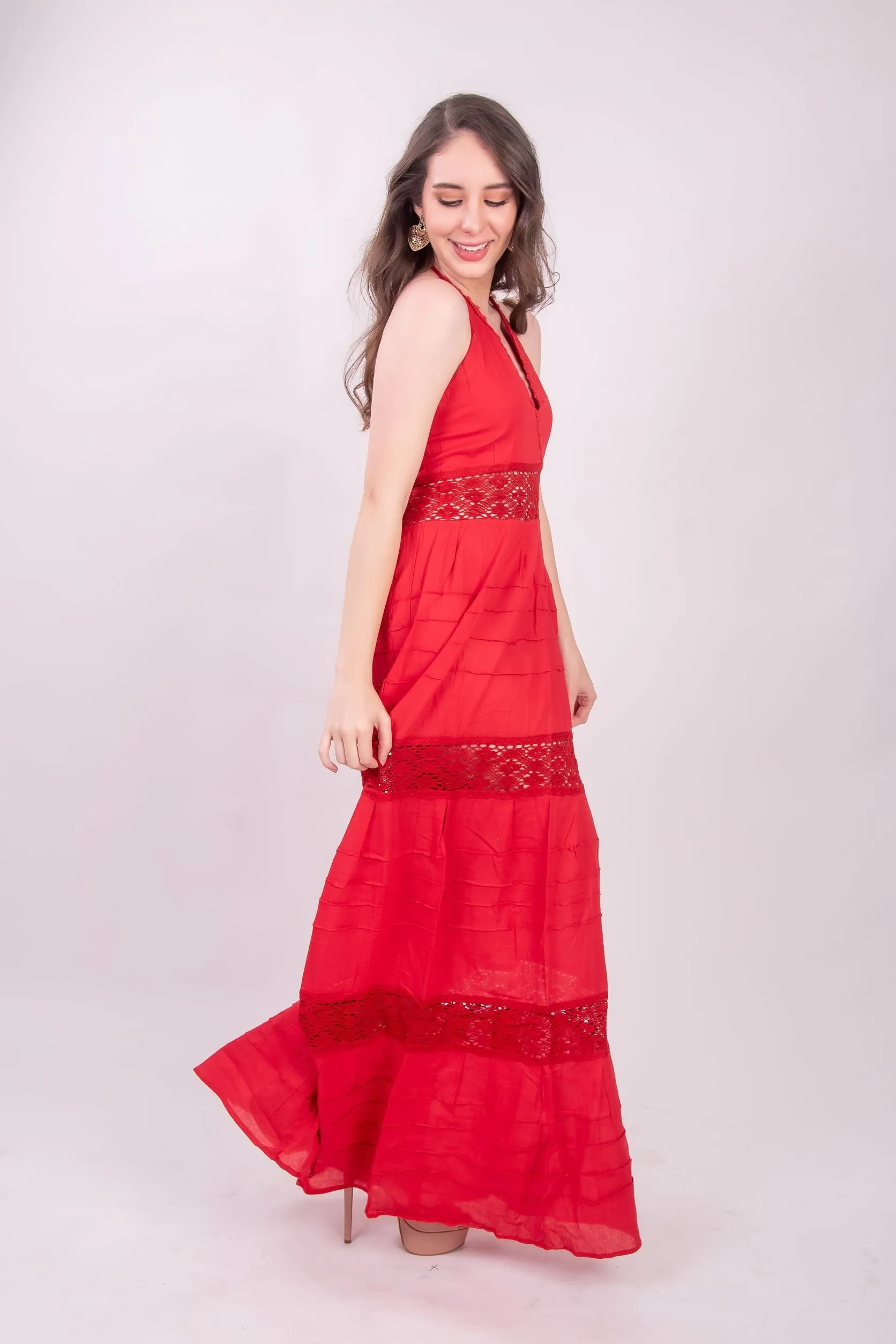 Valentina Halter Maxi Dress