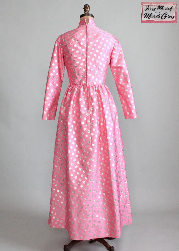 Vintage 1960s Jerry Marsch MOD Maxi Dress