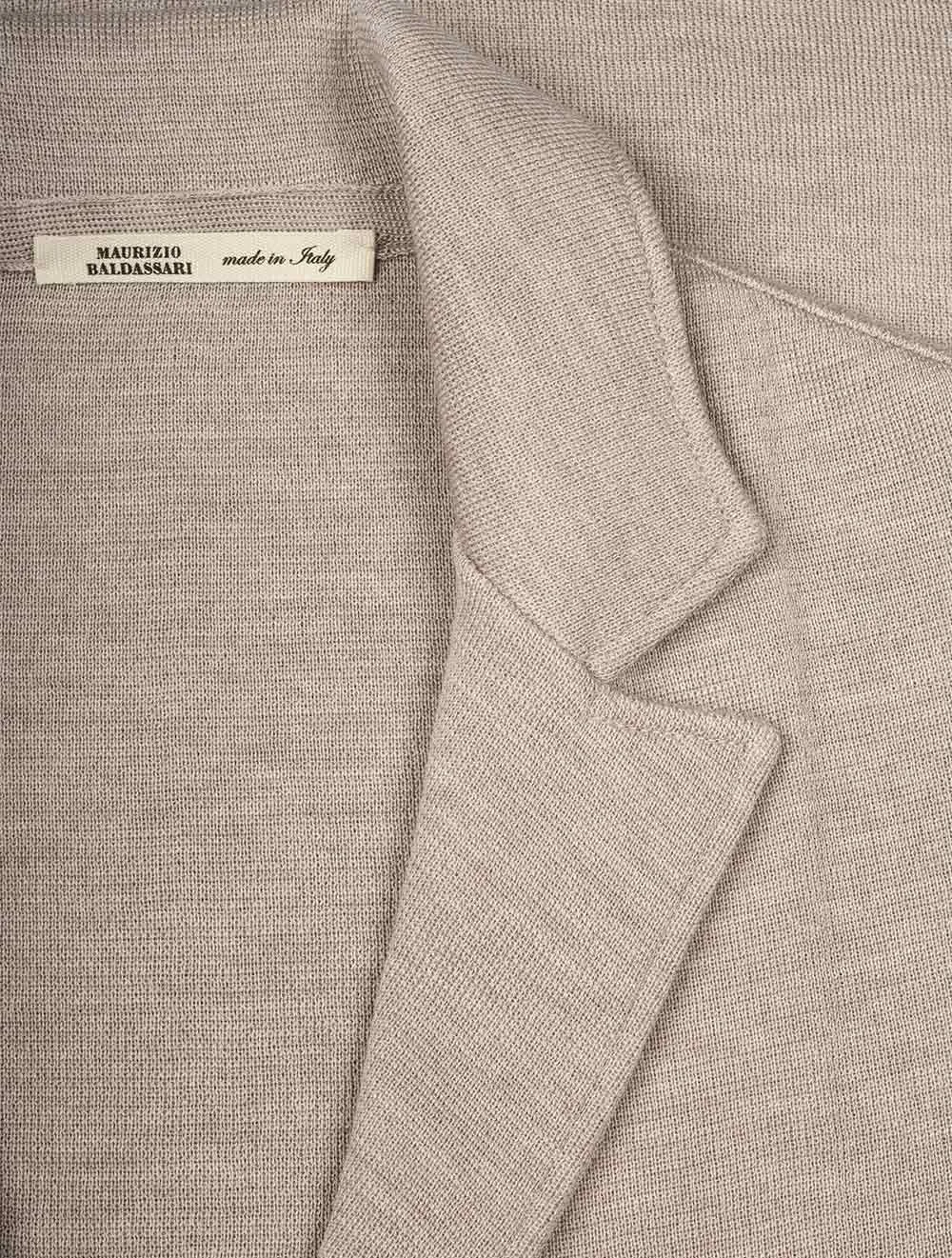 Virgin Wool 2 Button Swacket Beige