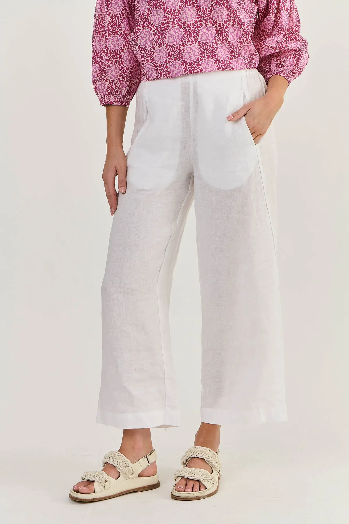 White Linen Pants