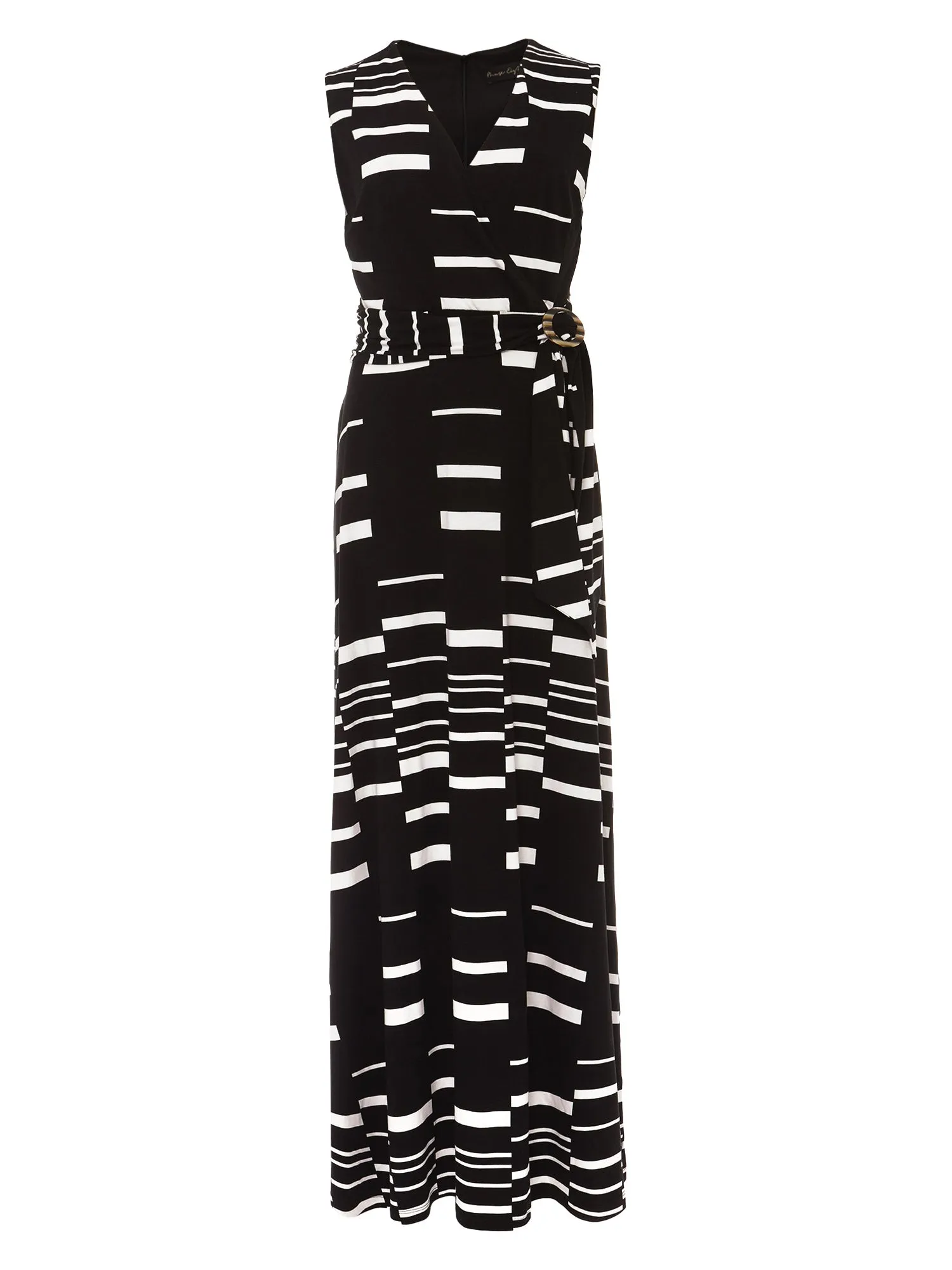 Willow Stripe Wrap Maxi Dress