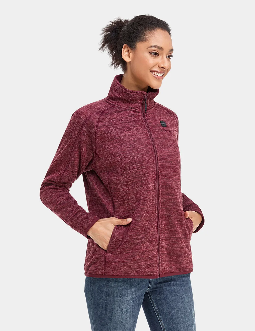 Women's Heated Full-Zip Fleece Jacket - New Colours