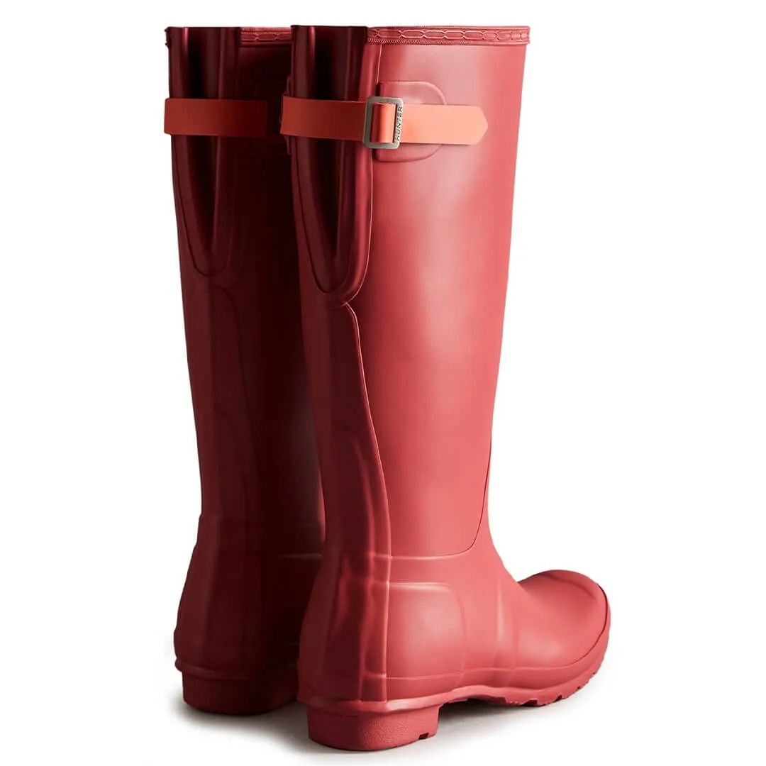 Women's Original Tall Back Adjustable Wellington Boots - Rose/Orange by Hunter