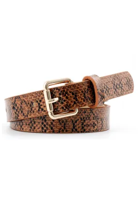 Year Of The Snake Belt - Tan Snake